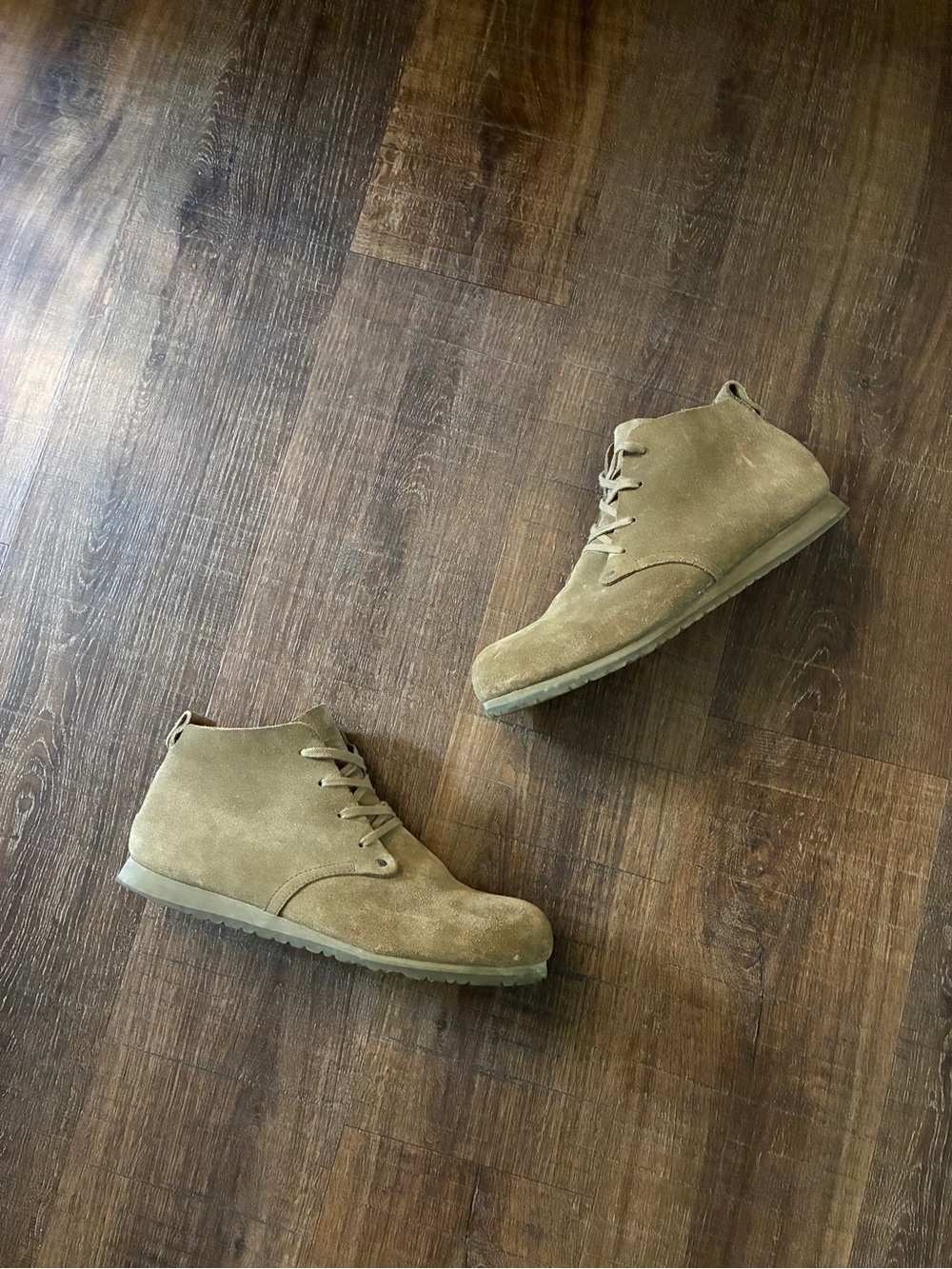 Birkenstock Booties Size 44 Tan Suede